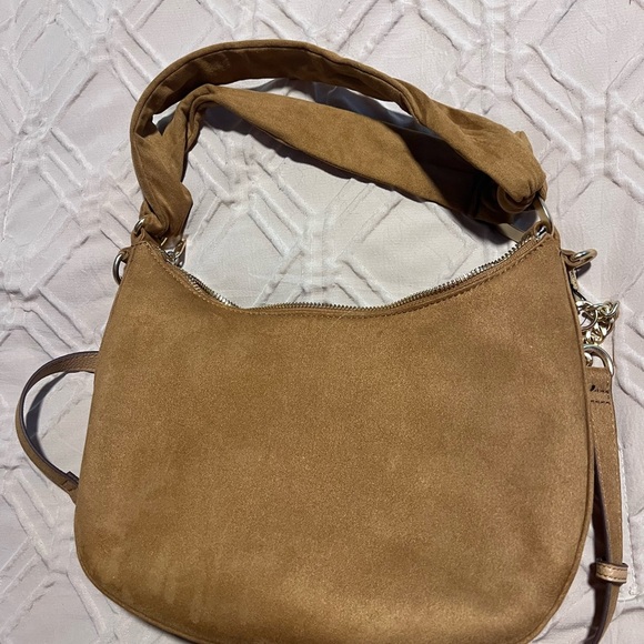 Nanette Lepore Tan Shoulder Bag with Crescent Shape and Adjustable Strap - Picture 3 of 4